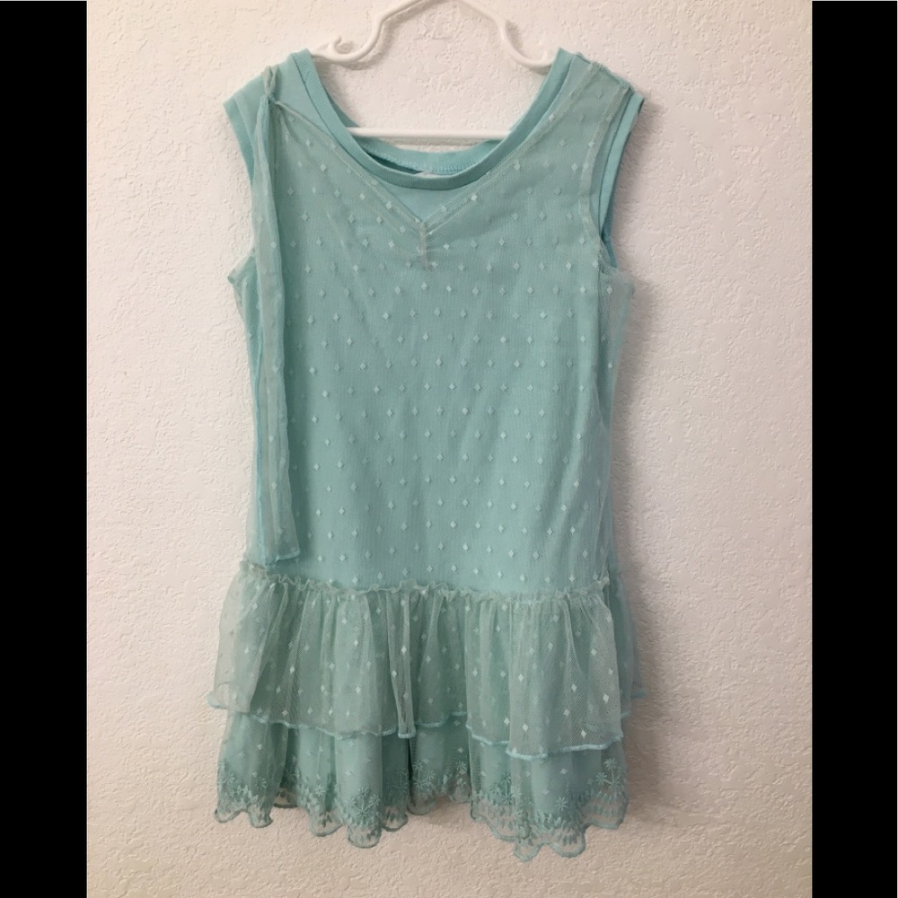 Girls' Light Aqua Layered Tulle Dress Pre- Mattel American Girl